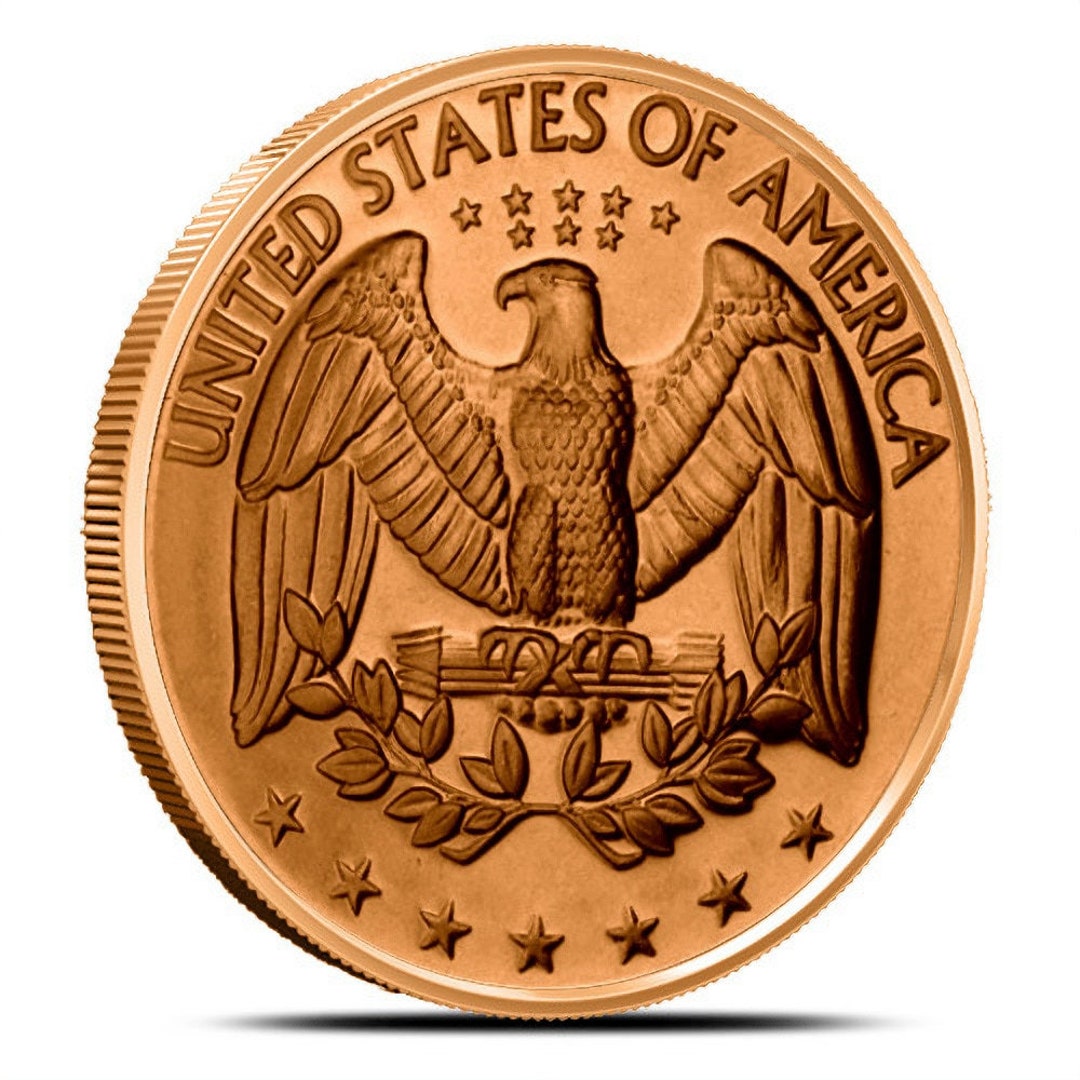 1オンス銅ラウンドコレクターコイン米国クォーター - Etsy 日本