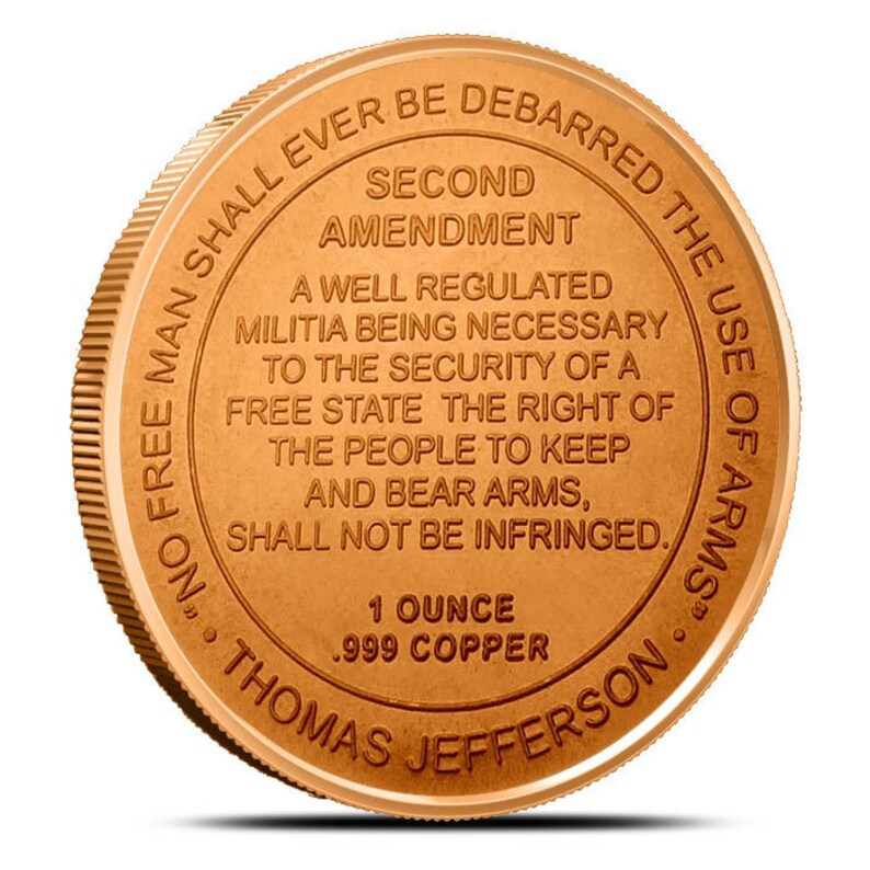 1 Oz Copper Round Collectible Coin 2nd Amendment Right to Bear Arms - Etsy