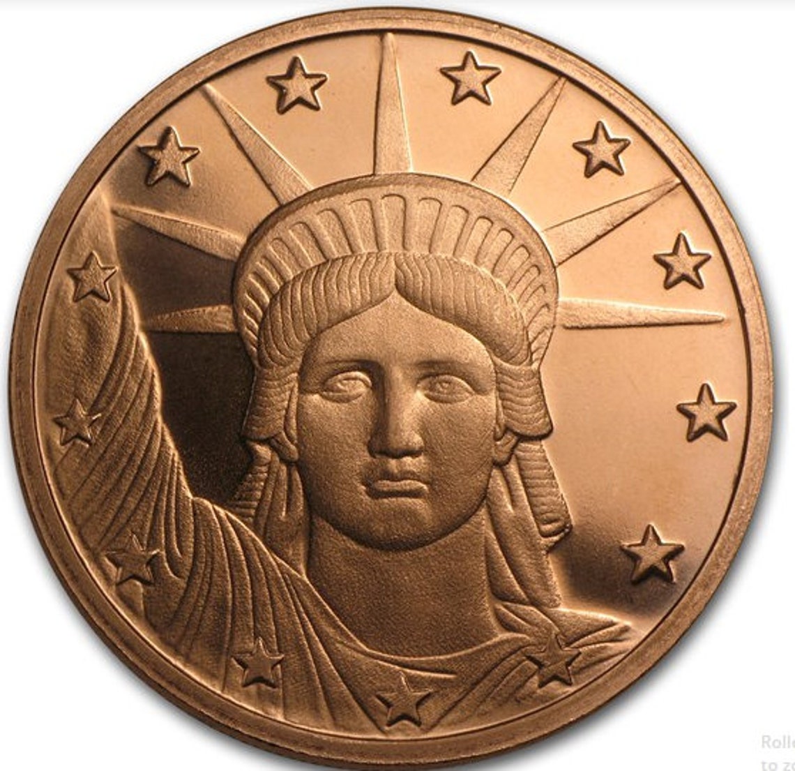 1 Oz Copper Round Collectible Coin Liberty Head .999 Copper Etsy