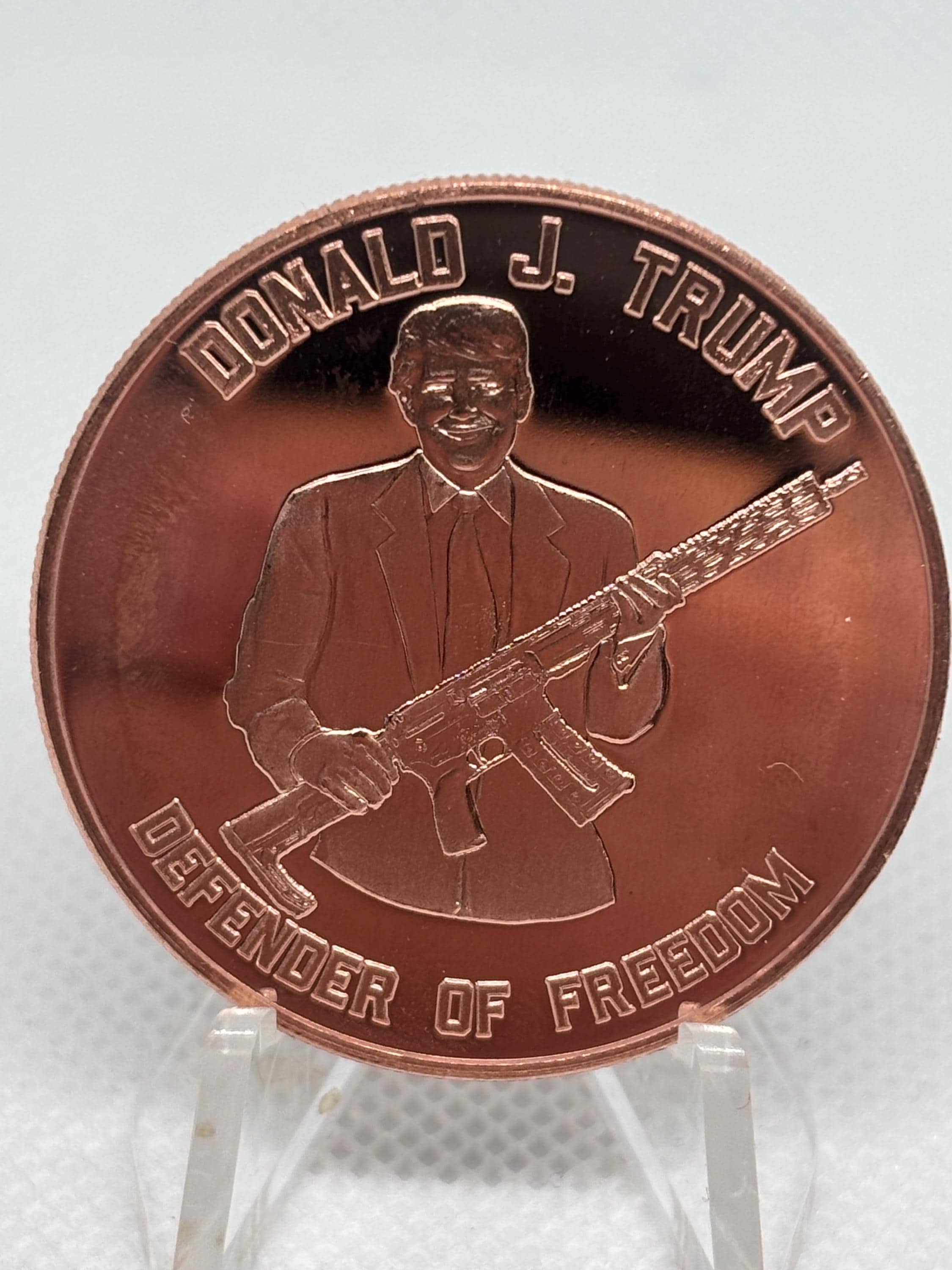 トランプ大統領 1オンス 銀貨 銃規制 銅貨セット アメリカ ドナルド・J