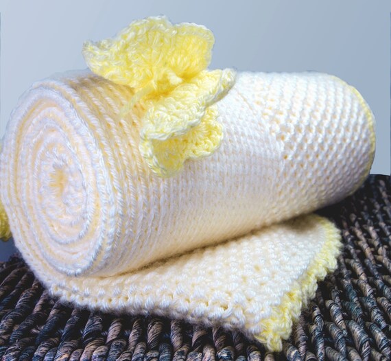 etsy knitted baby blankets