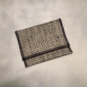 SNAP Pouch Small / Chevron schwarz weiß rot / SNAP Pouch / Geschenktasche / wiederverwendbarer Kartenhalter