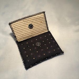 SNAP Pouch Small Black Gold Tan / wiederverwendbare Geschenktasche