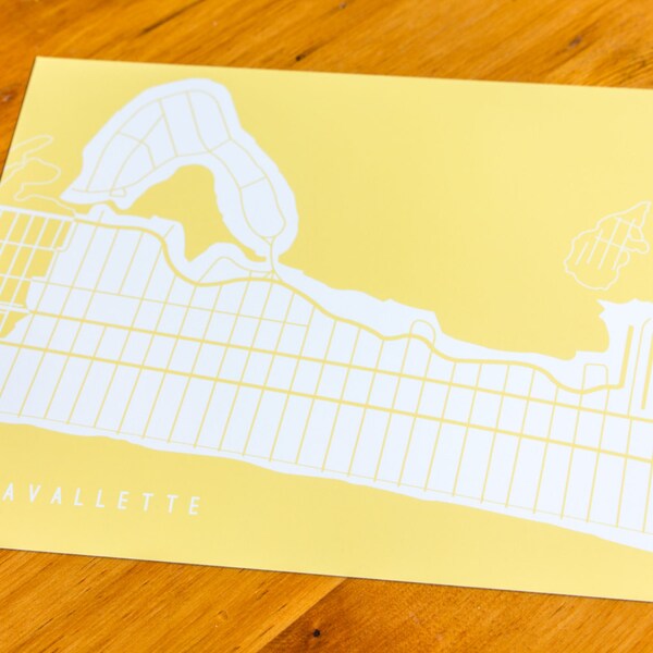 Digital Map of Nj Etsy