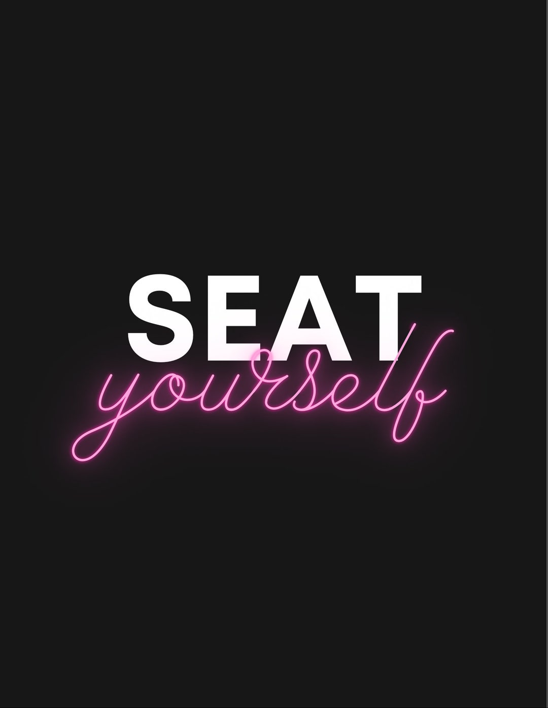 Seat Yourself Printable Etsy