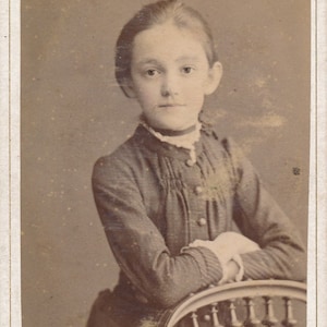 Mousey Young Girl Somewhere In Eastern Block 1900&#39;s CDV