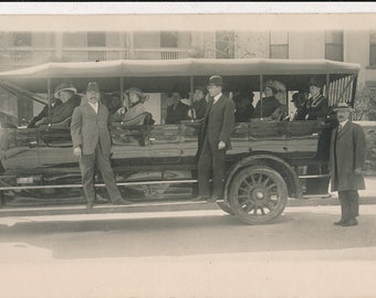 1920's RPPC of a Long Vehicle Early Limo!!