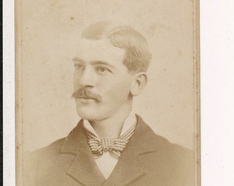 Mustached Man 1880's CDV No Photographer