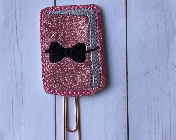 Glitter Travel Planner Paper Clip/Planner Clip/Bookmark. Travel Planner. Glitter Planner Clip. Bow Planner Clip