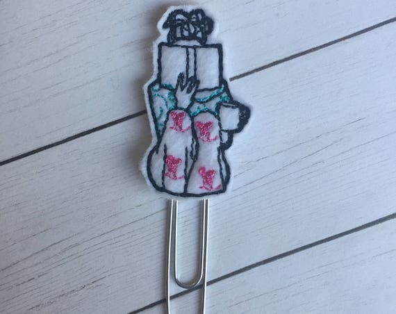 Girl Reading planner Clip/Planner Clip/Bookmark. Reading Planner Clip. Book Planner Clip. Coffee Planner Clip. Girl Planner Clip