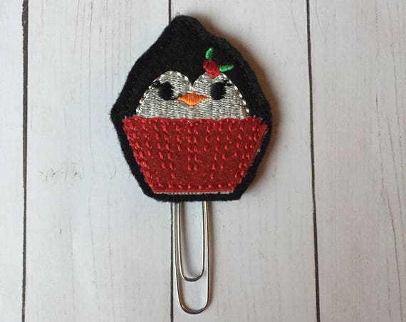 Penguin Cupcake planner Clip/Planner Clip/Bookmark. Penguin Planner Clip. Cupcake Planner Clip. Christmas Planner Clip. Holiday Clip