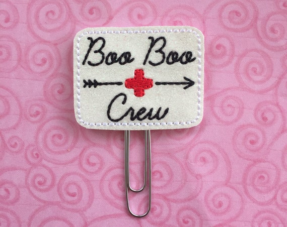 Glitter Boo Boo Crew planner Clip/Planner Clip/Bookmark. Doctor Planner Clip. Medical Planner Clip. Nurse Planner Clip