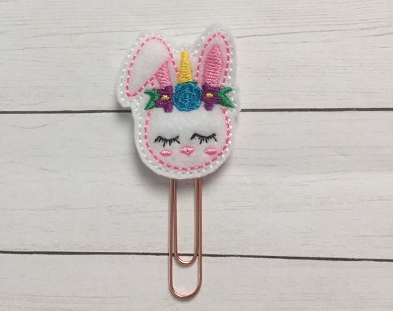 Unicorn Bunny Clip/Planner Clip/Bookmark. Bunny Planner Clip. Unicorn Planner Clip. Easter Planner Clip. Spring Planner Clip. Floral Planner