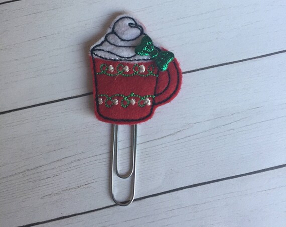 Hot Cocoa planner Clip/Planner Clip/Bookmark. Cocoa Planner Clip. Coffee Planner Clip. Christmas Planner Clip. Holiday Clip. Mug Planner