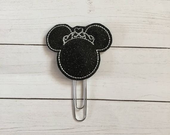 Princess Mouse Planner Clip/Planner Clip/Bookmark. Glitter Mouse Planner Clip. Princess Planner Clip. Mouse Planner Clip