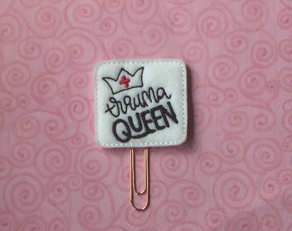 Trauma Queen Planner Clip. Emergency Planner Clip. Nurse Planner Clip. Doctor Planner Clip. Hospital Planner Clip. Health Planner Clip