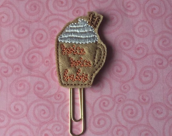 Spice Spice Baby Latte Planner Clip. Coffee Mug Planner Clip. Pumpkin Spice Planner Clip. Fall Planner Clip. PSL. Latte Planner Clip