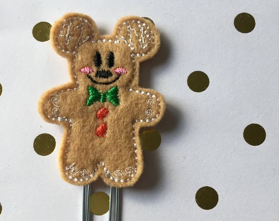 Full Body Ginger Mouse planner Clip/Planner Clip/Bookmark. Gingerbread Planner Clip. Ginger Boy Planner Clip. Christmas Planner Clip