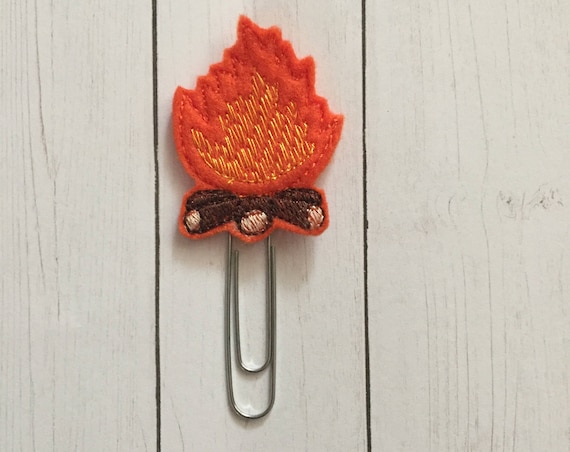 Campfire Clip/Planner Clip/Bookmark. Camping Planner Clip. Adventure Planner Clip