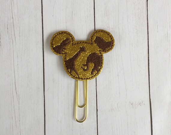 Glitter Safari Mouse Clip/Planner Clip/Bookmark. Mouse Planner Clip. Animal Kingdom Planner Clip. WDW planner clip. Safari Planner Clip