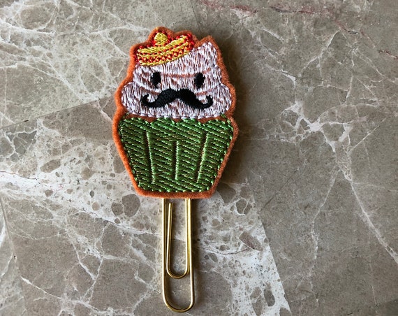 Senor Cupcake planner Clip/Planner Clip/Bookmark. Cinco De Mayo Planner. Cupcake Planner Clip. Mexican Planner Clip