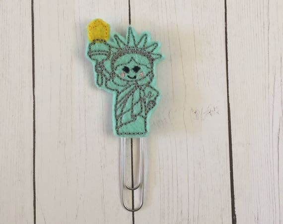 Lady Liberty Planner Clip/Planner Clip/Bookmark. Statue Of Liberty Planner Clip. USA Planner Clip. Patriotic Planner Clip
