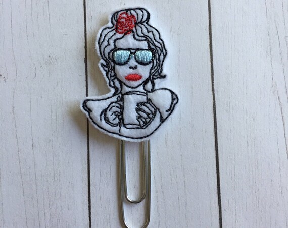 Coffee First, Then Do ALL The Things planner Clip/Planner Clip/Bookmark. Coffee Planner Clip. Coffee Girl Planner Clip. Girl Planner Clip