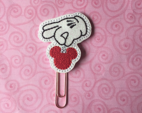 Mouse Holding Ornament Clip/Planner Clip/Bookmark. Mouse Planner Clip. Ornament Planner Clip. Christmas planner clip