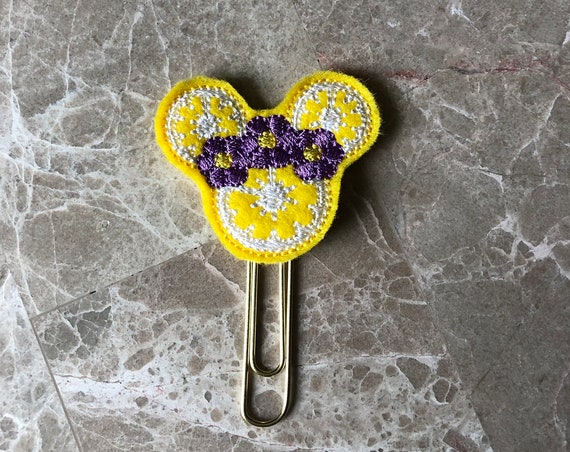 Lemon Mouse Planner Clip/Planner Clip/Bookmark. Mouse Planner Clip. Flower Planner Clip. Lemon Planner Clip