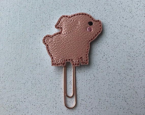 Vinyl Pig planner Clip/Planner Clip/Bookmark. Pig Planner Clip. Animal Planner Clip. Farm Animal Planner Clip