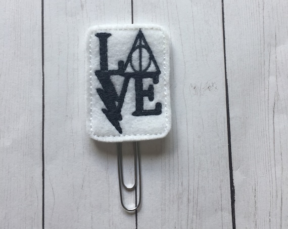 HP Love Clip/Planner Clip/Bookmark. Harry Potter Planner Clip. Wizard Planner Clip. Potter Planner Clip