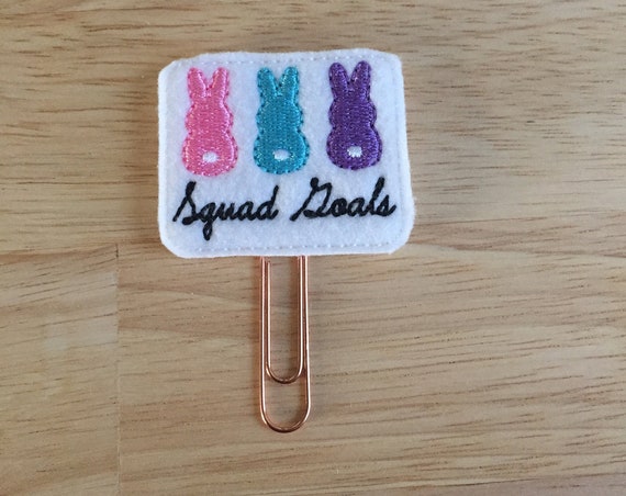 Peeps Squad Goals Planner Clip. Easter Planner Clip. Bunny Planner Clip. Squad Goals Planner Clip. Spring Planner Clip