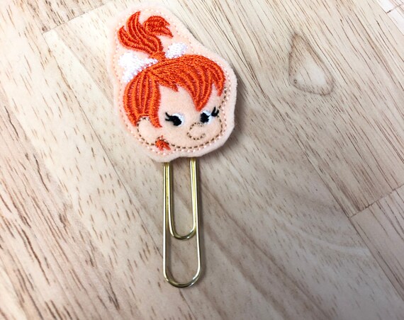 Pebbles Clip/Planner Clip/Bookmark. Flintstones Planner Clip. Pebble Planner Clip. Bedrock Planner Clip