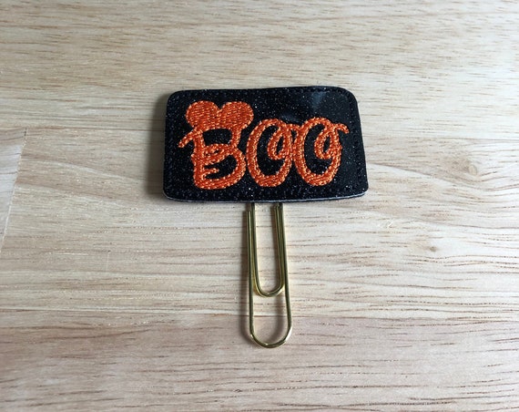 Black Glitter Mouse Boo Planner Clip/Planner Clip/Bookmark. Glitter Planner Clip. Mouse Planner Clip. Boo Planner Clip. Halloween Clip