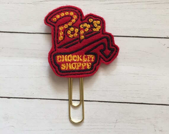 Riverdale Pop's Chocklit Shoppe Planner Clip/Planner Clip/Bookmark. Riverdale Planner Clip. Pop's Shoppe Planner Clip. Pop's Planer clip
