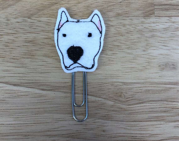 Argentino Dog Face planner Clip/Planner Clip/Bookmark. Dog Planner Clip. Animal Planner Clip. Pet Planner Clip