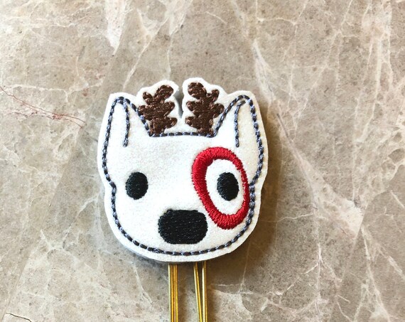 Reindeer Dog planner Clip/Planner Clip/Bookmark. Christmas Planner. Store Dog Planner Clip. Reindeer Planner Clip