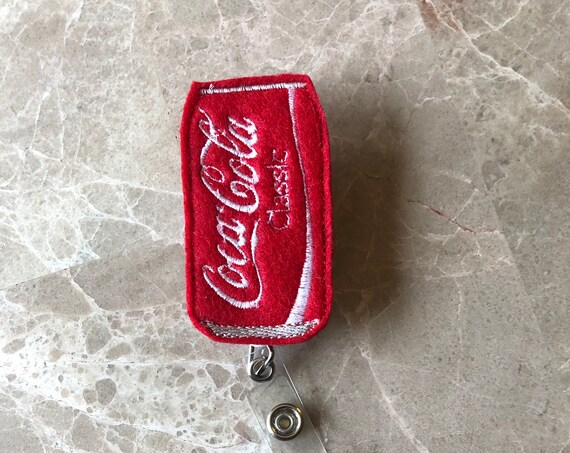 Soda Can Badge Reel/ Badge Reel/Nurse Badge Reel. Drink Badge Reel. Soda Badge Reel.