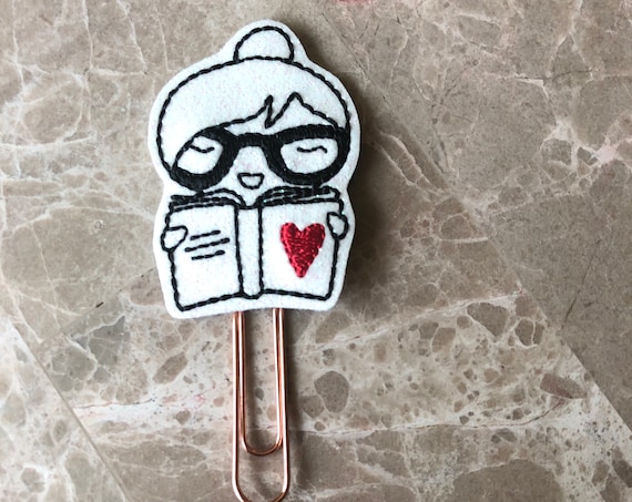 Glitter Love To Read Planner Clip/Paper Clip/Feltie Clip/Bookmark. Book Planner Clip. Love To Read.