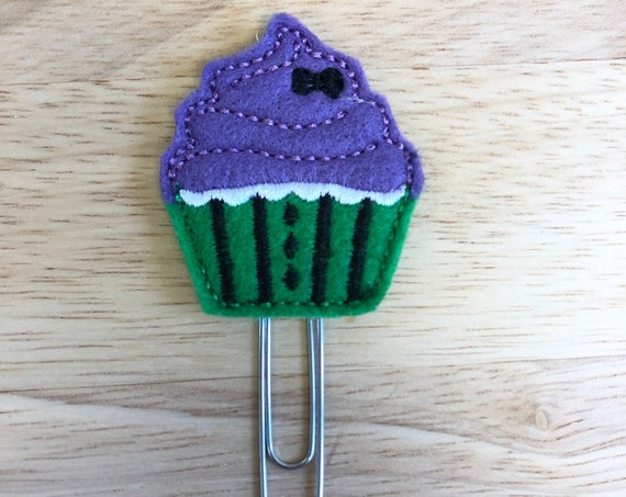Haunted Cupcake planner Clip/Planner Clip/Bookmark. Halloween planner clip. Cupcake planner clip. Haunted Planner Clip