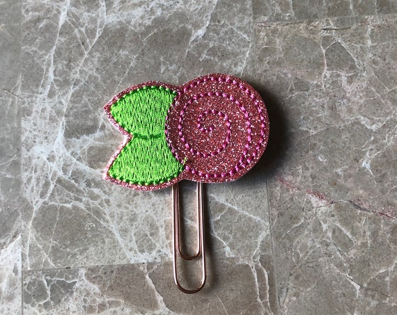Pink Swirl Rose planner Clip/Planner Clip/Bookmark. Flower Planner Clip. Rose Gold Planner Clip. Rose Planner Clip. Floral Planner Clip