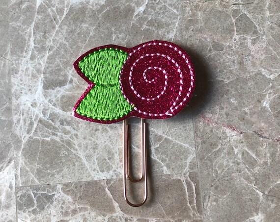 Hot Pink Swirl Rose planner Clip/Planner Clip/Bookmark. Flower Planner Clip. Rose Gold Planner Clip. Rose Planner Clip. Floral Planner Clip