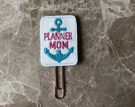 Nautical Planner Mom Clip/Planner Clip/Bookmark. Planner Girl. Anchor Planner Clip. Cruise Planner Clip. Ship Planner Clip