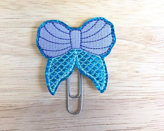 Vinyl Mermaid Tail Clip/Planner Clip/Bookmark. Mermaid Planner Clip. Mermaid Tail Planner Clip