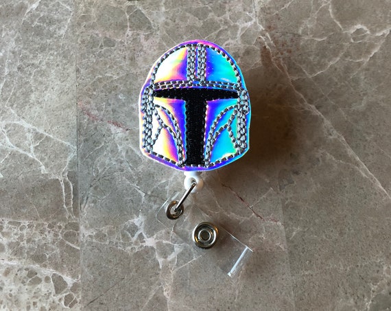 Holo Helmet Badge Reel/ Badge Reel/Nurse Badge Reel. Star Wars Badge Reel