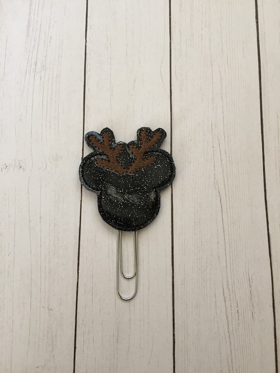 Boy Mouse Reindeer Planner Clip/Planner Clip/Bookmark. Glitter Planner Clip. Mouse Planner Clip. Reindeer Planner Clip. Christmas Clip