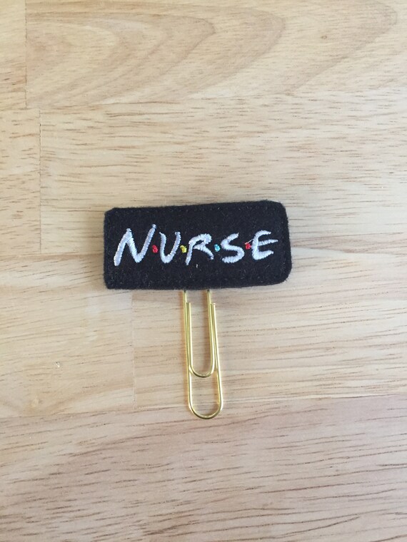 Friends Nurse Logo Clip/Planner Clip/Bookmark. Friends Planner Clip. TV Planner Clip. Nurse Planner Clip. Character Planner Clip