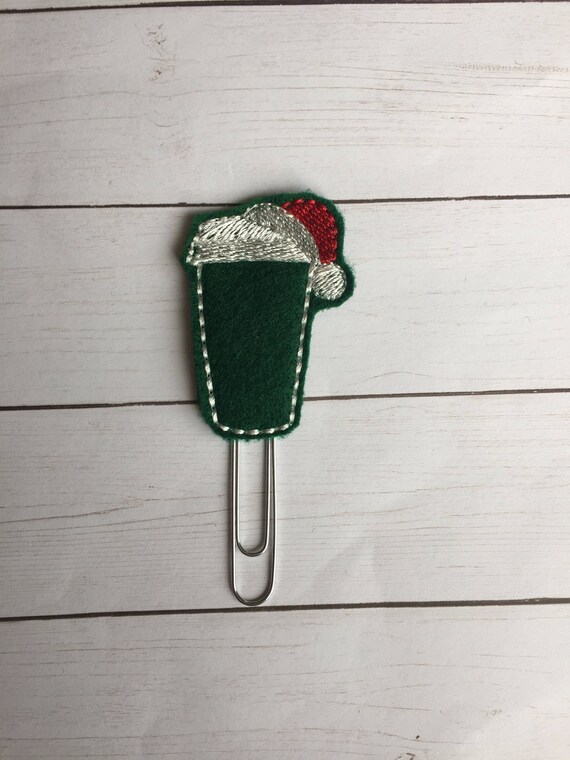 Santa Latte planner Clip/Planner Clip/Bookmark. Santa Planner Clip. Holiday Planner Clip. Christmas Planner Clip. Coffee Planner Clip
