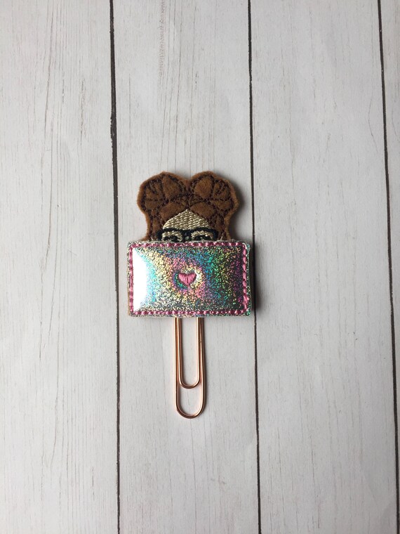Laptop Girl planner Clip/Planner Clip/Bookmark. Computer Planner Clip. Girl Boss Planner Clip. Glitter Planner Clip. Girl Plan Clip