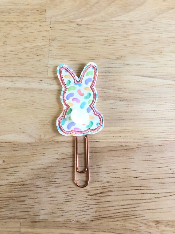 Pink Jelly Bean Bunny Butt Planner Clip. Easter Planner Clip. Bunny Planner Clip. Happy Easter Planner Clip. Spring Planner Clip.